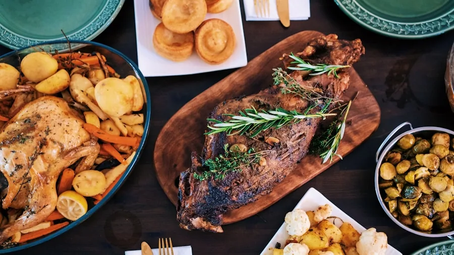 autumn kitchen dinner hosting