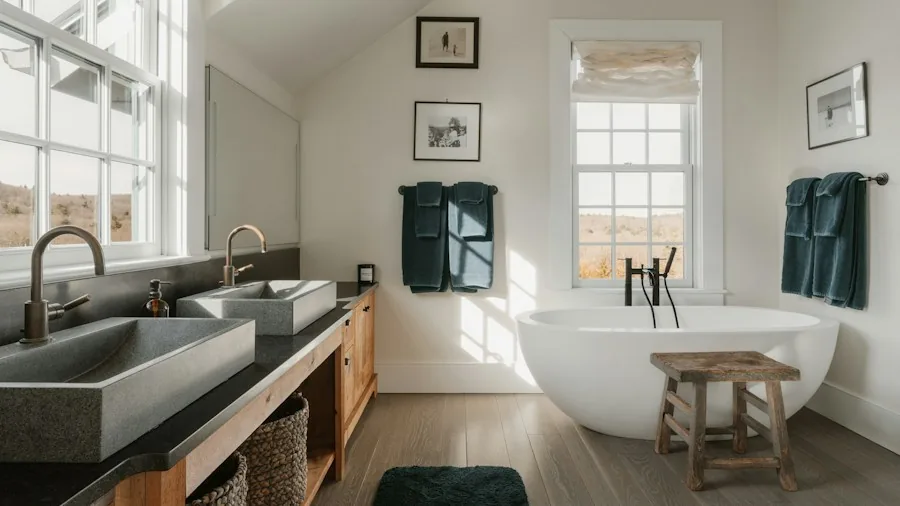 bathroom towel styling ideas