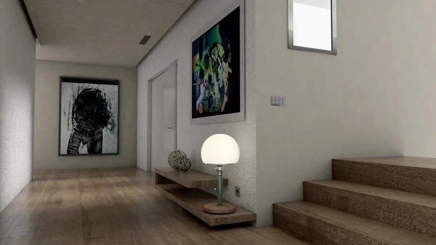 Floor Lamp with Storage Shelves Arrives at Walmart: What Buyers Need to Know 2 bright entryway corner with tall lamp