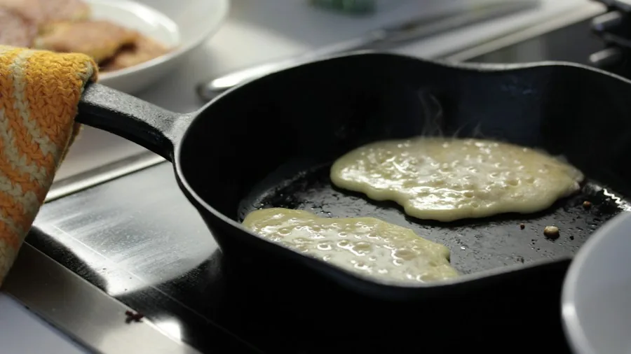 cast iron skillet on stovetop