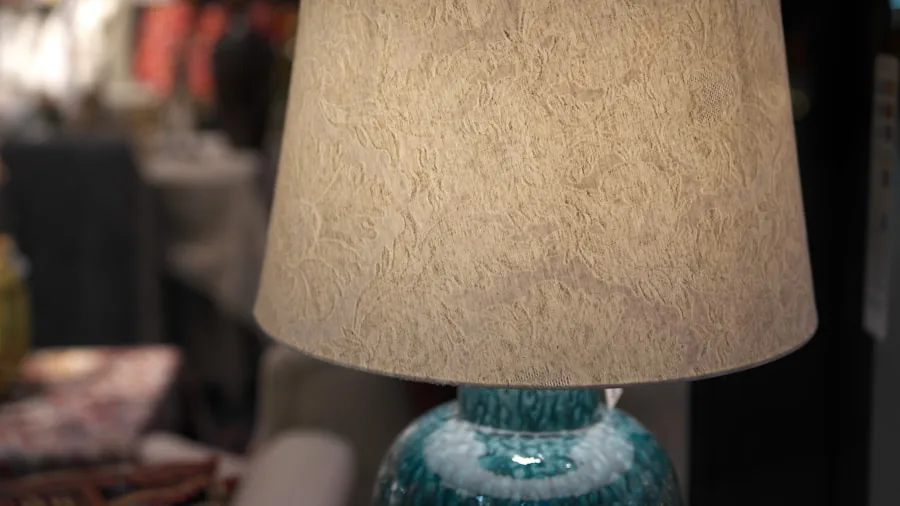 ceramic lamp base with shade