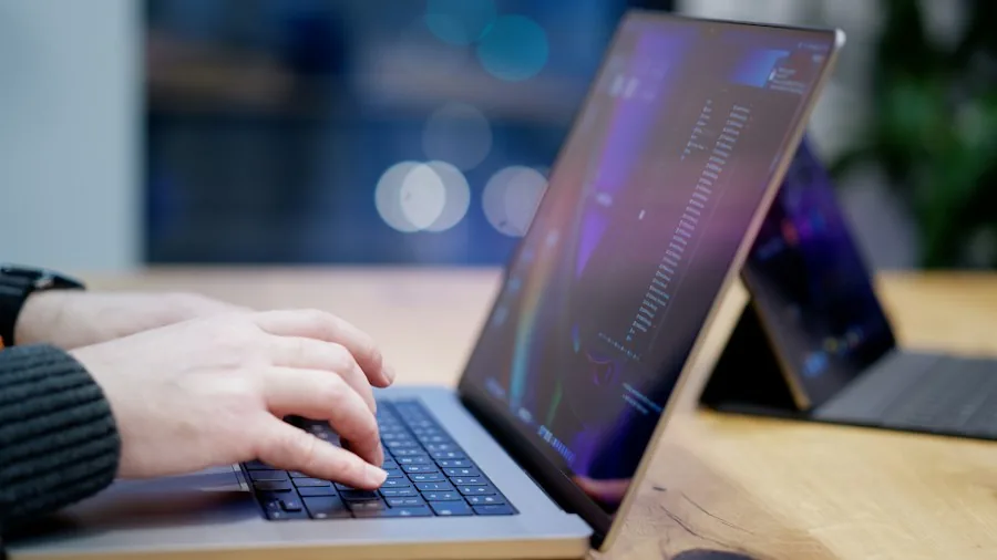 Amazon Launches New Alexa Tablet Lineup With Three Models What Shoppers Need to Know 3 close up hands typing on tablet keyboard