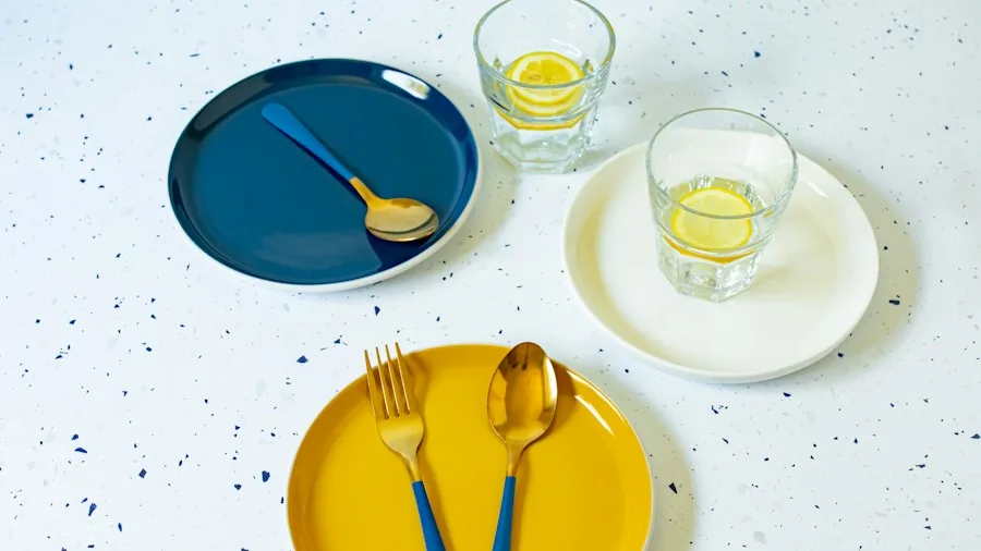 Splatterware Is Trending in Kitchen Decor and Here's What Shoppers Need to Know 2 colorful enamel dinnerware collection