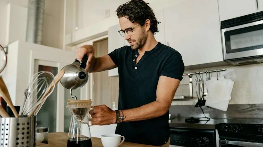 Costco's Retro Coffee Maker Is a Countertop Game Changer for Style Conscious Shoppers 3 compact coffee maker morning routine