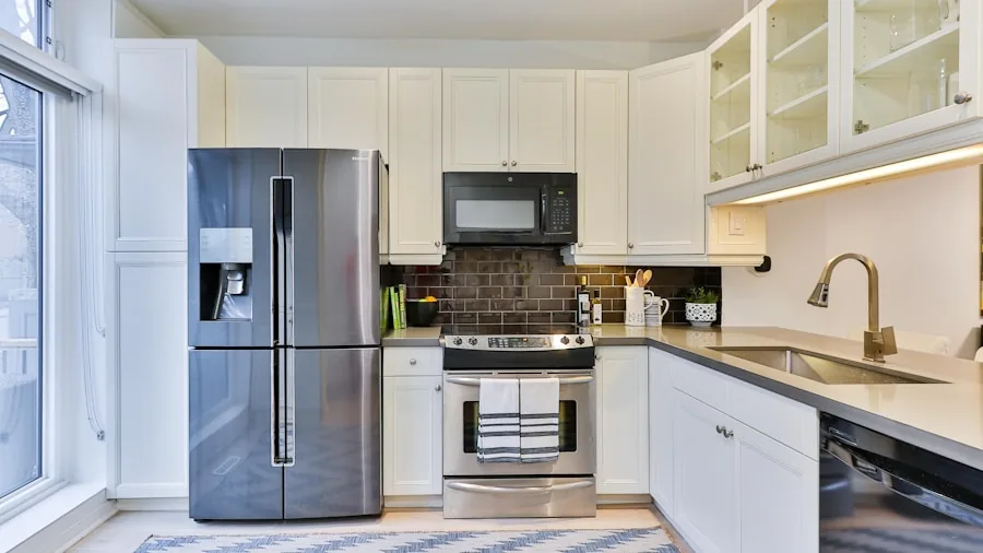 compact kitchen appliance layout