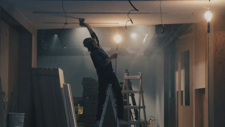 Too Many Renovation Projects at Once: What Homeowners Need to Know 3 contractor finishing drywall work