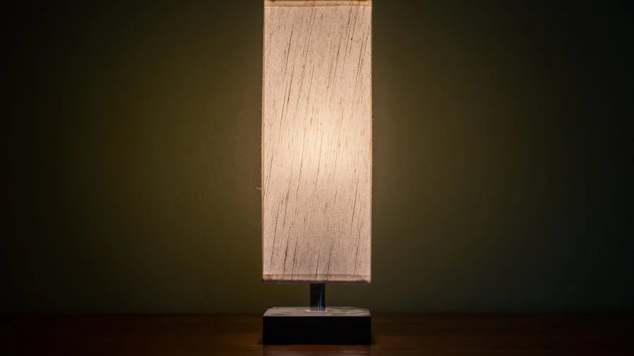 cream textured furniture ambient lamp