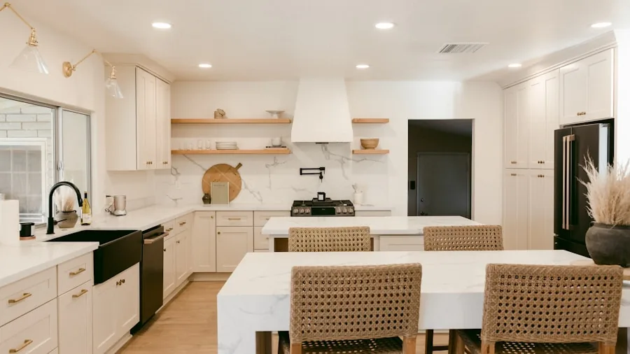 Kitchen Renovation Removes 60 Year Old Carpet and Honors Historic Home Character 2 custom kitchen cabinets cream paint