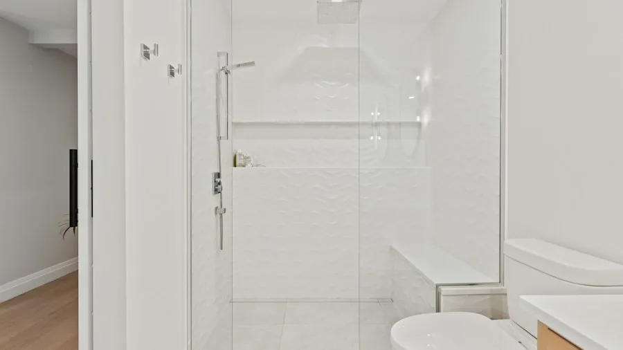 Sliding Glass Shower Doors With Built In Storage Are Changing Bathroom Design for Shoppers 3 frameless glass shower enclosure design