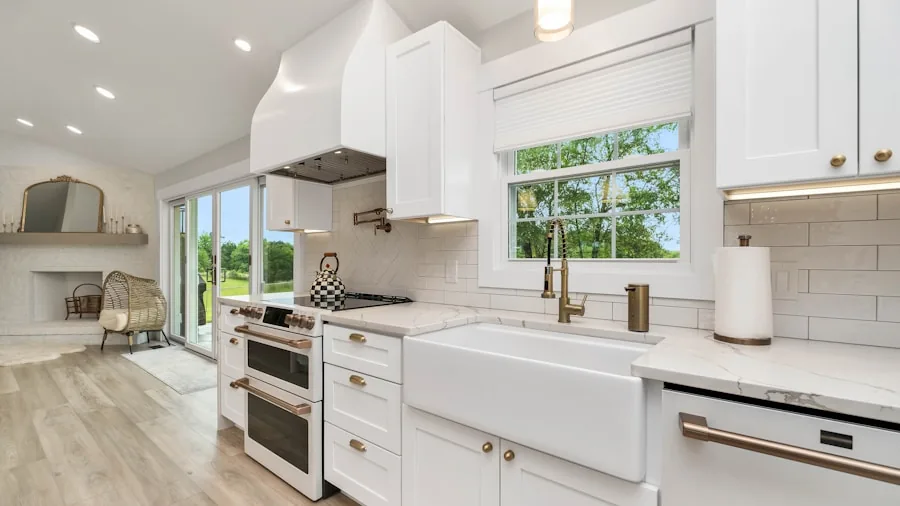 Kitchen Renovation Ideas: How Opening Walls Creates Bigger, Brighter Spaces 3 galley kitchen with white cabinets renovation