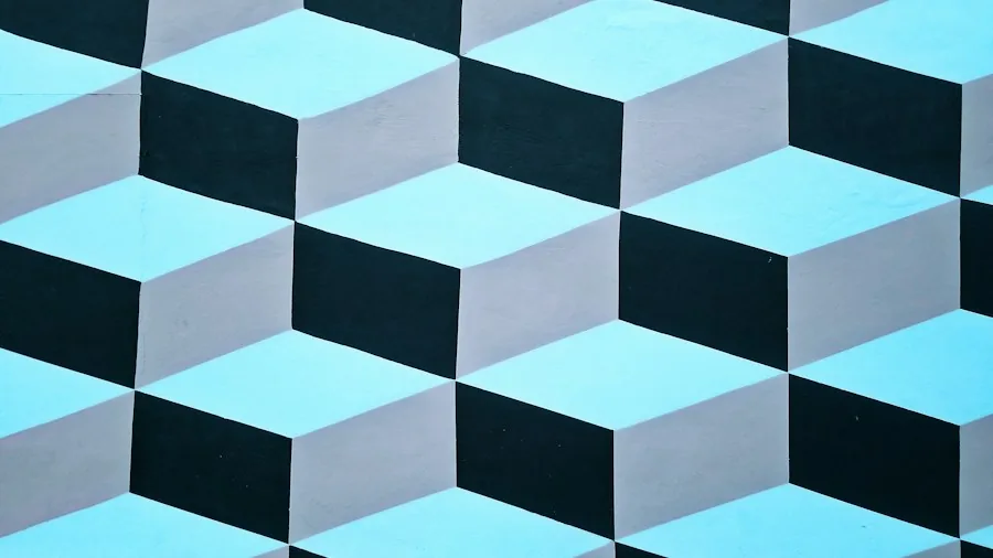 geometric pattern fabric lampshade closeup