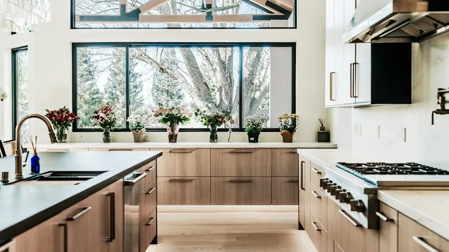 7 Tips to Make the Most of Kitchen Cabinet Space Above Your Cabinets 3 green plants kitchen design