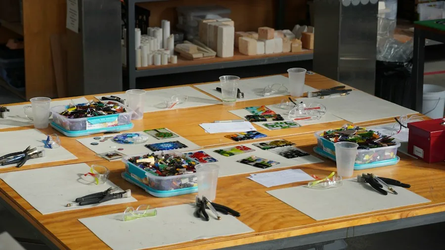 holiday workshop setup