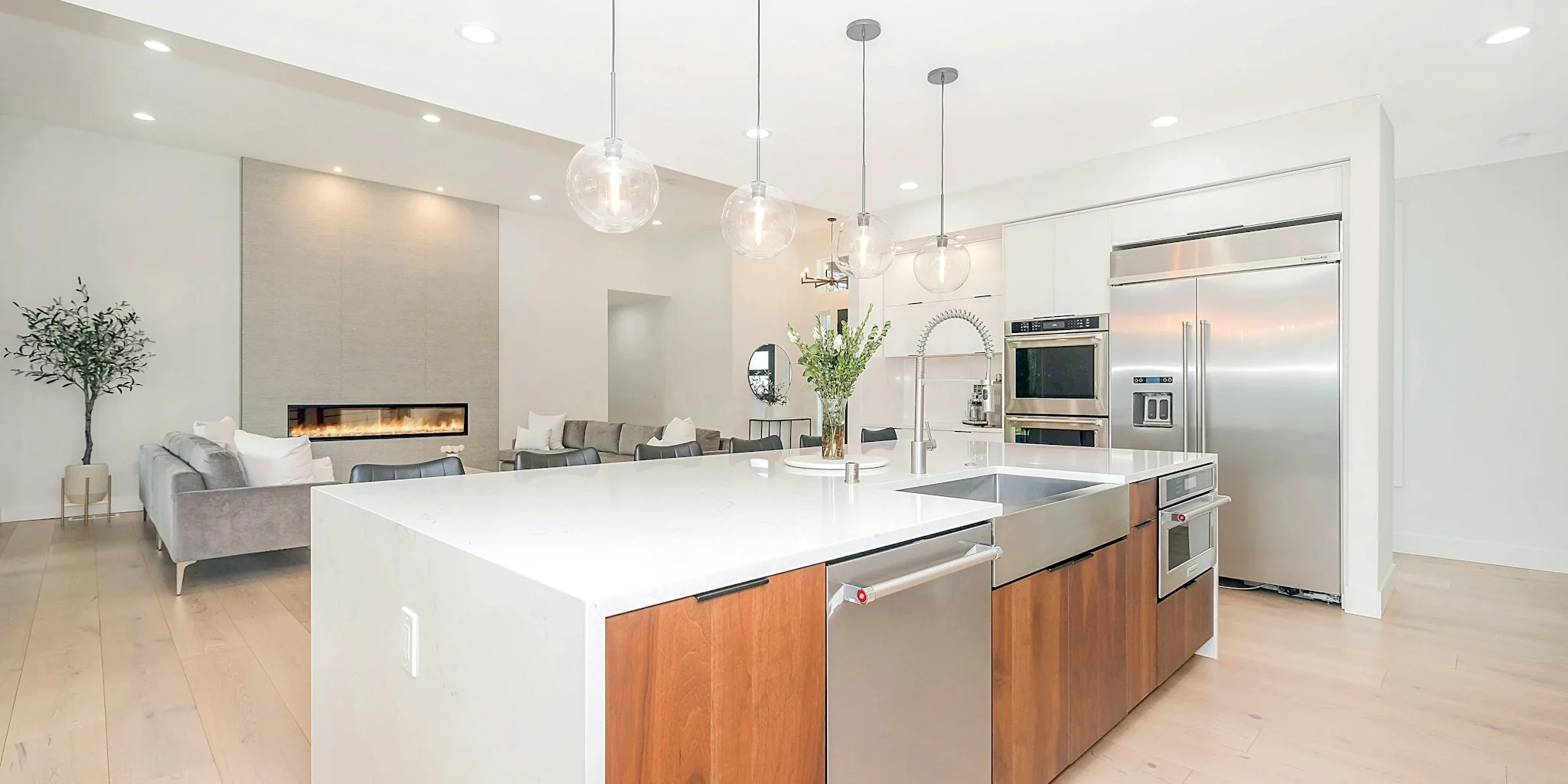 kitchen appliance selection modern home