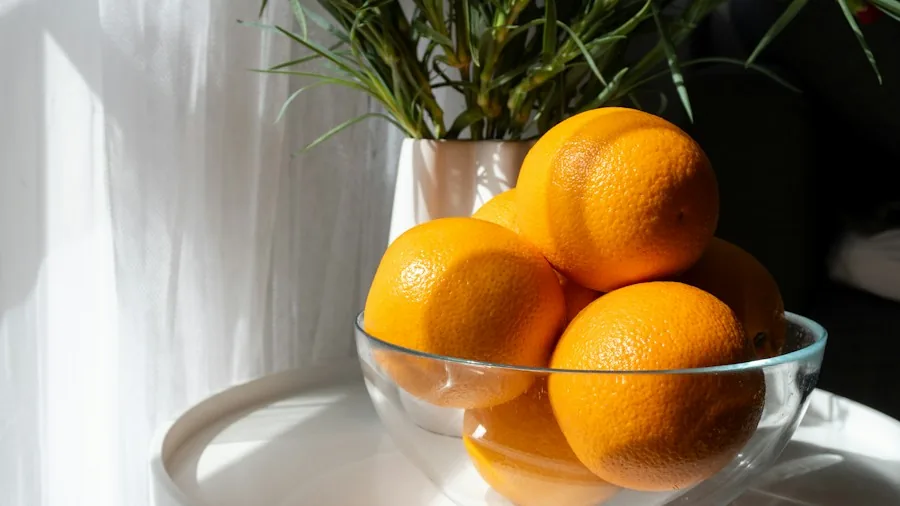 kitchen counter fresh oranges