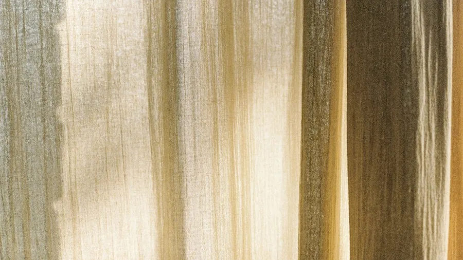 Transform Your Bathtub Curtain With Thrifted Tablecloths and Save Money 3 layered vintage curtain fabrics