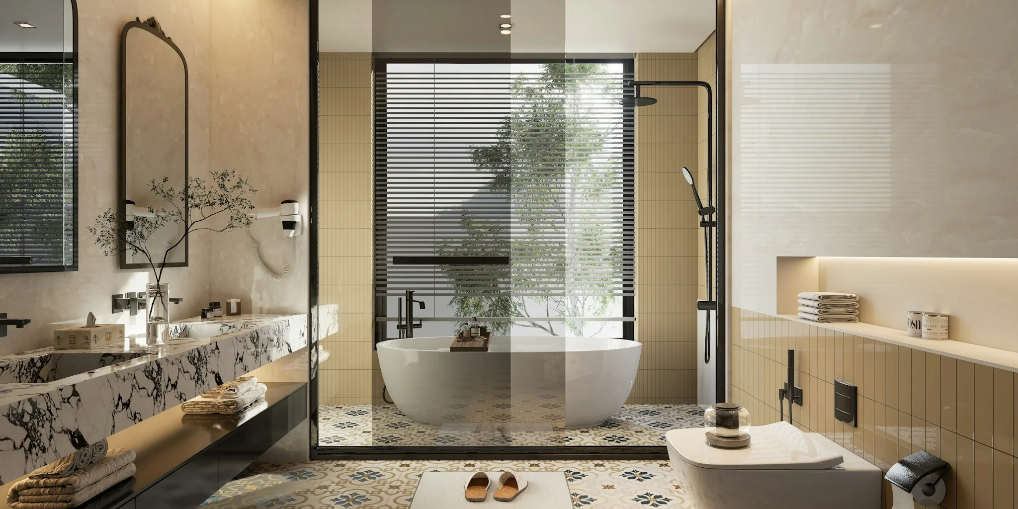Subway Tiles Are Losing Ground: Art Deco Bathroom Design Takes Over