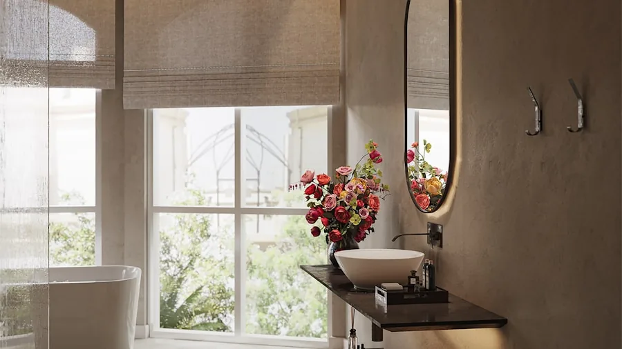 Magnetic Shower Curtain Weights: The Affordable Solution to Billowing Curtains 2 luxury bathroom with decorative curtain