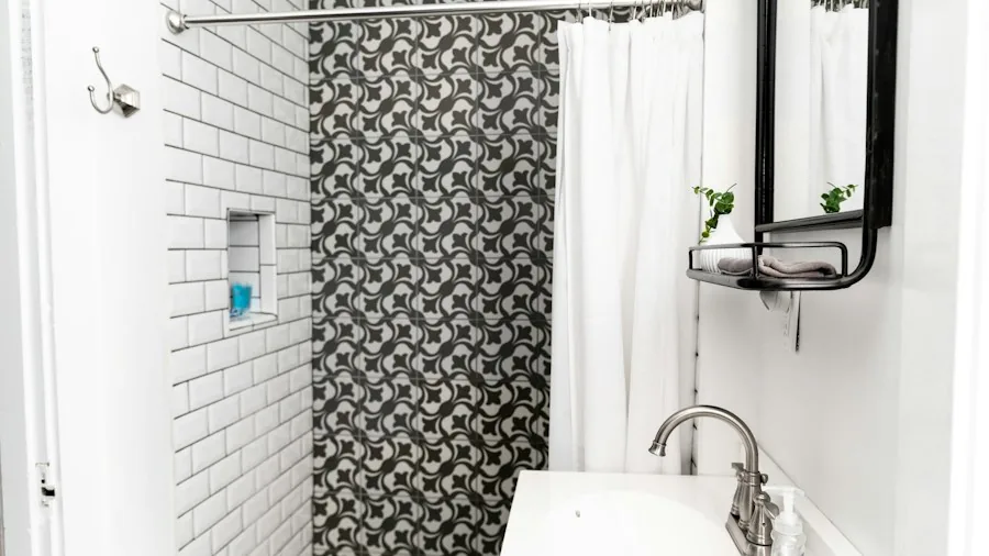 Shower Curtain Extender Chains Solve Height Problem for Tall Bathtub Rods 2 measuring shower rod height bathroom