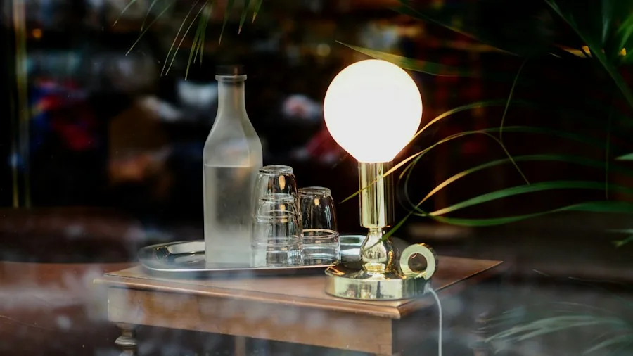 metallic table lamp gold silver finishes