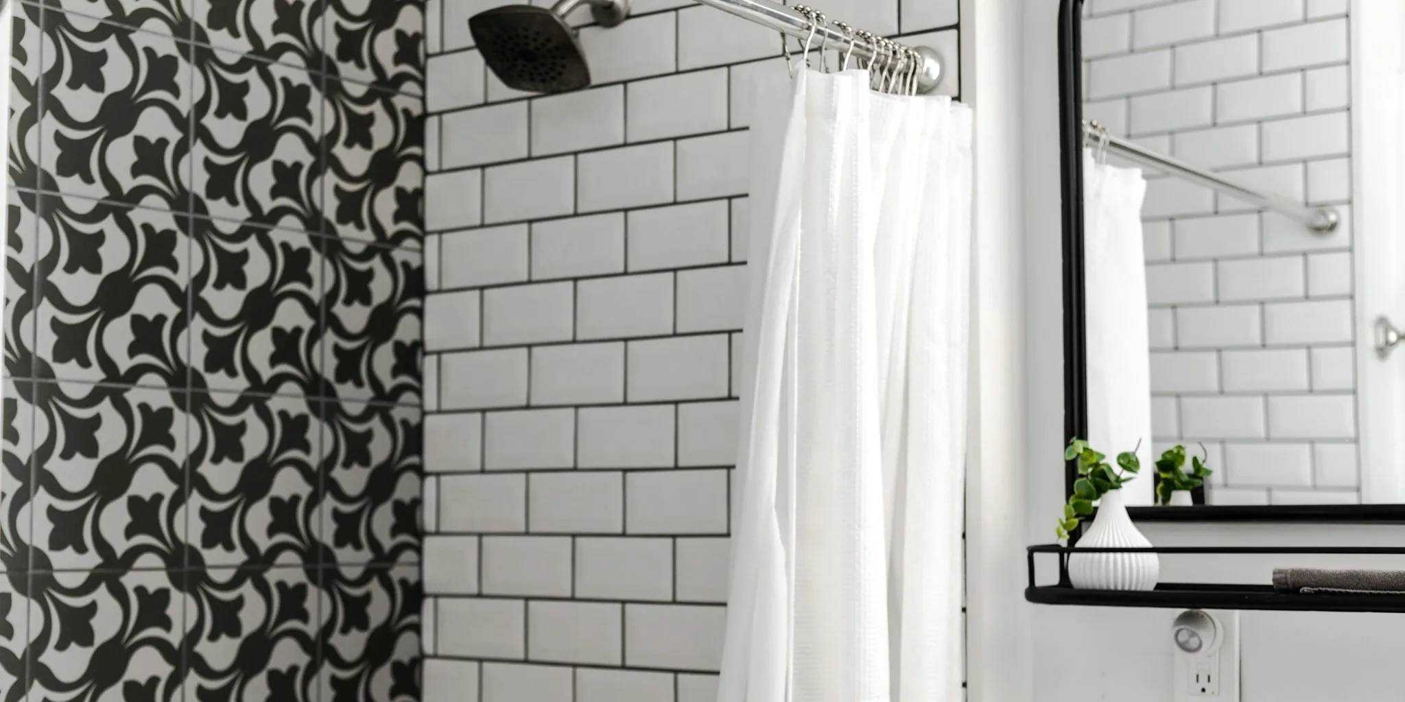 Upgrade Your Bathtub Curtain with Thrifted Finds