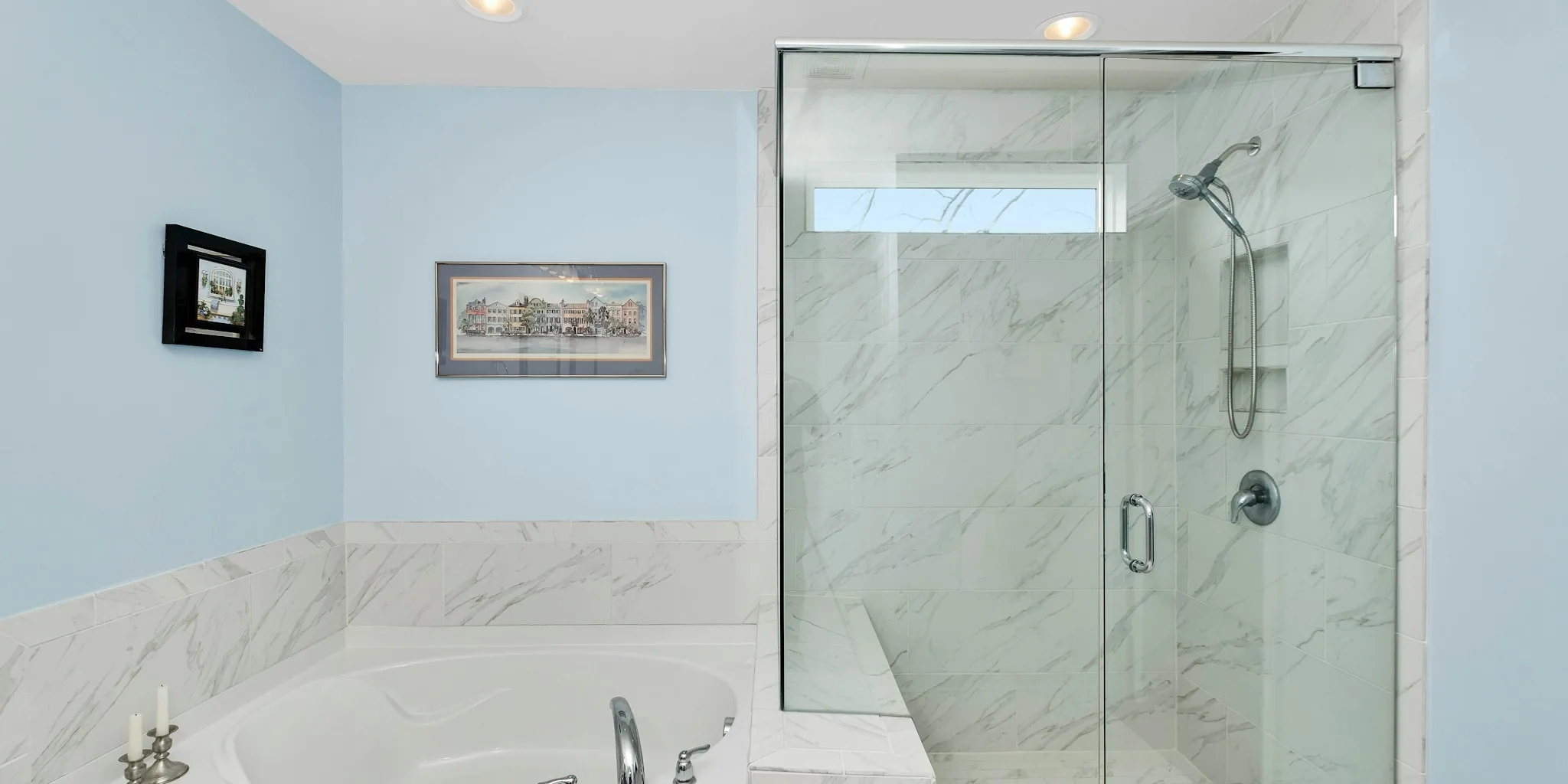 Glass Doors Replace Shower Curtains