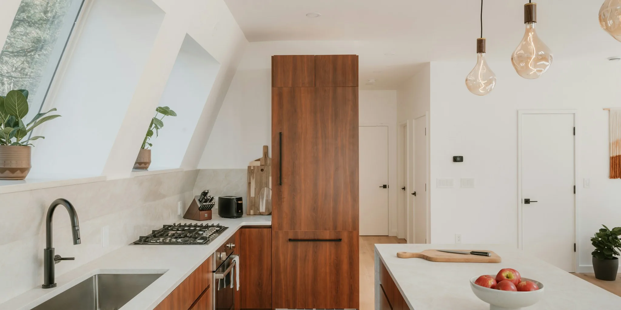 Kitchen Island Divider Transforms Cluttered Countertops into Designer Storage