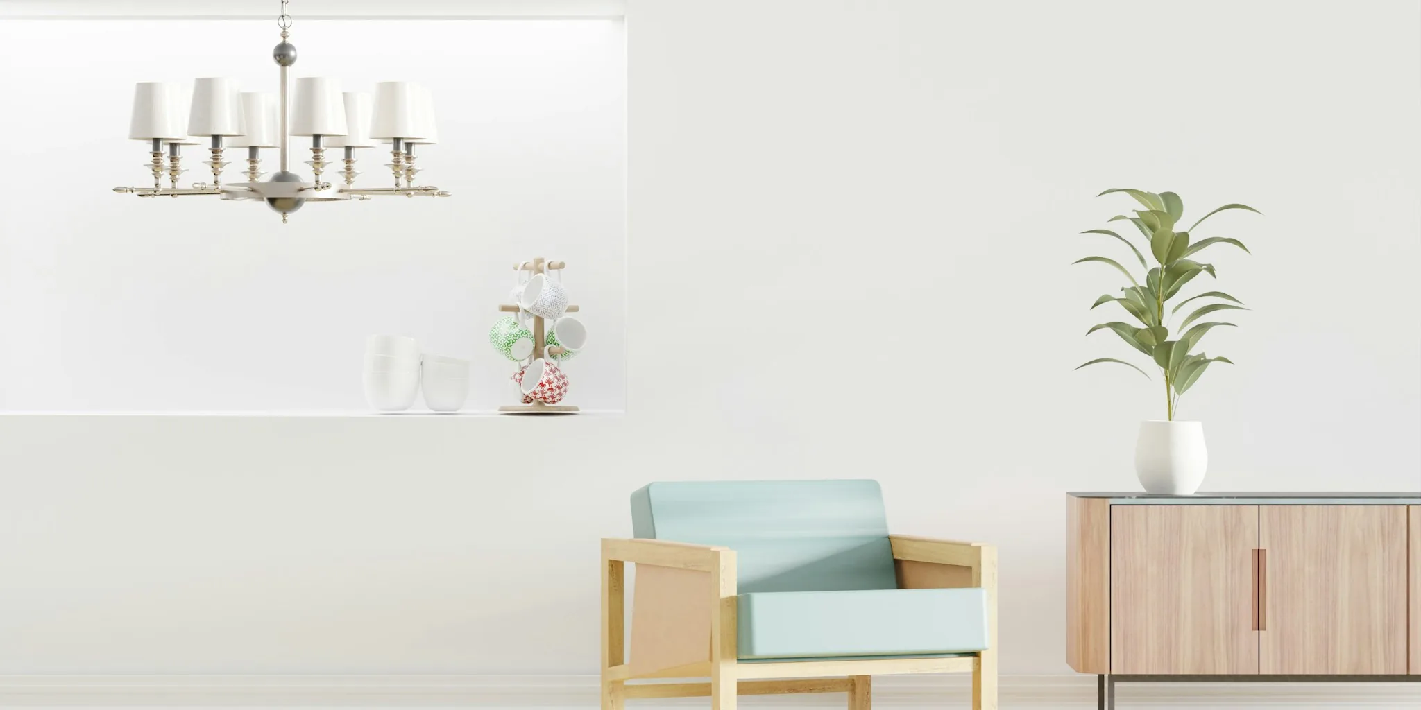 Multi Shade Chandeliers Reshape Living Room Lighting