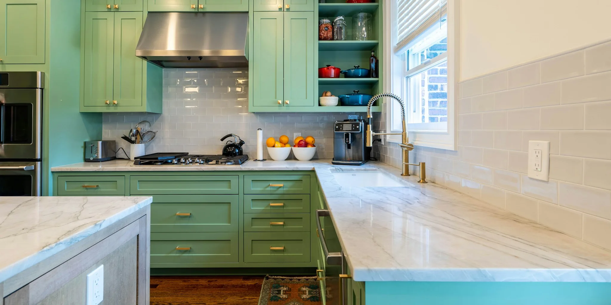 Green Cabinet Kitchen Makeover Reveals New Design Trends