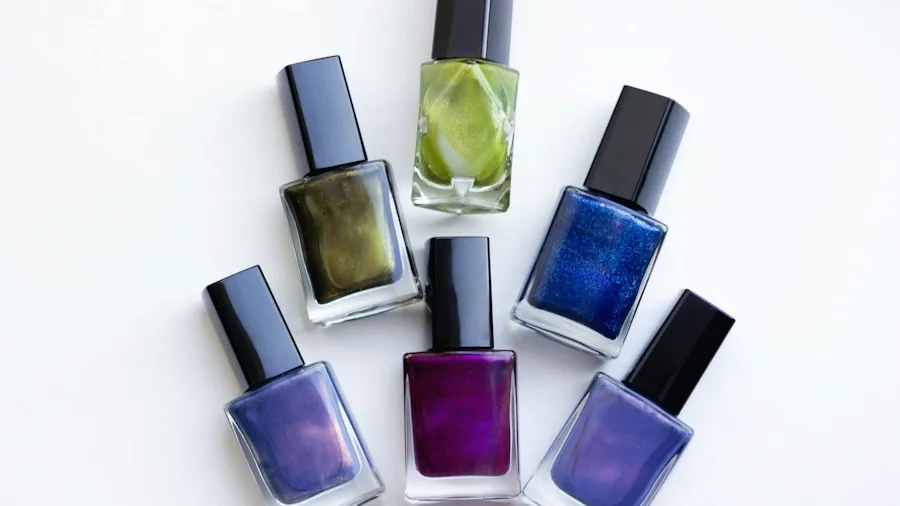 nail polish bottles craft project