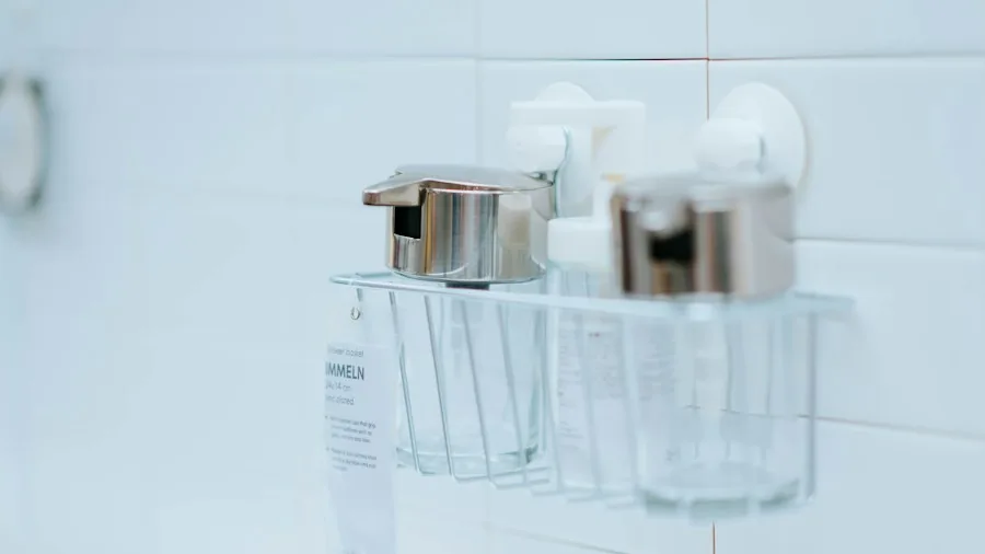 Upgrade Your Shower Curtain Hooks: Why Matte Black Aluminum Hooks Are Worth the Switch 3 organized shower supplies hanging