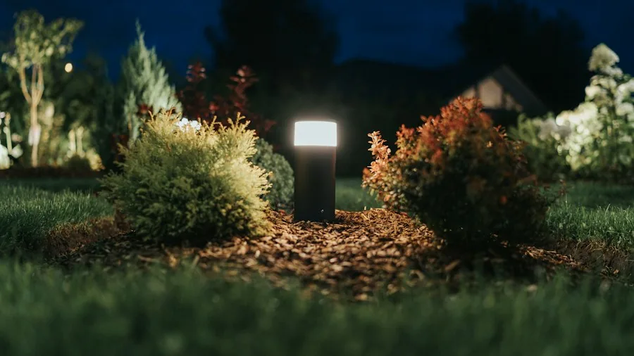 Budget Outdoor Lighting Hack: How to Make Discount Store Solar Lights Taller 3 outdoor solar lights installed evening
