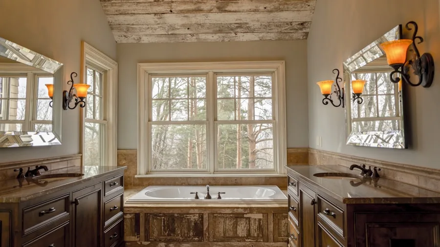 Reclaimed Wood Transforms Your Bathroom: The Sustainable Trend Shoppers Need to Know 3 reclaimed wood bathroom floor installation