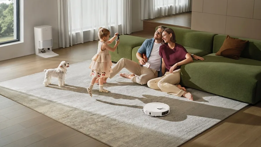 Rethinking the Vacuum Cleaner: What a Suction-Free Approach Means for Home Shoppers 2 robotic floor cleaner in living room