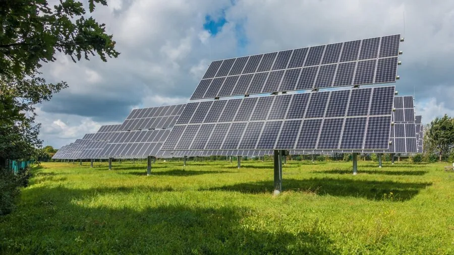 solar panel outdoor table daylight