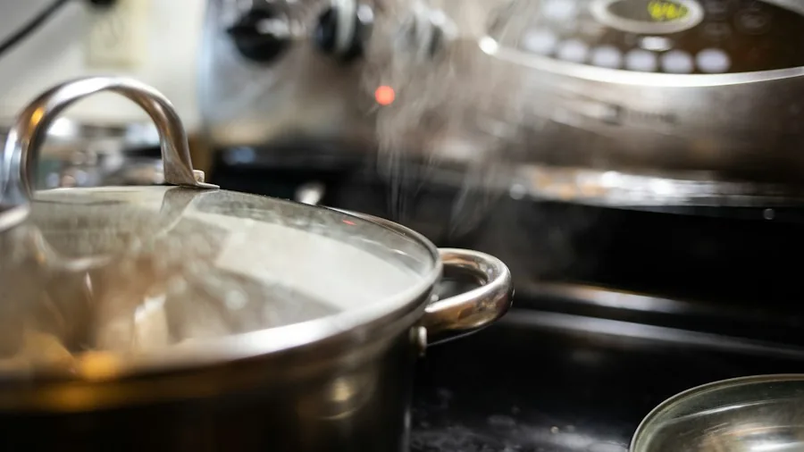 stainless steel pans cooking stove