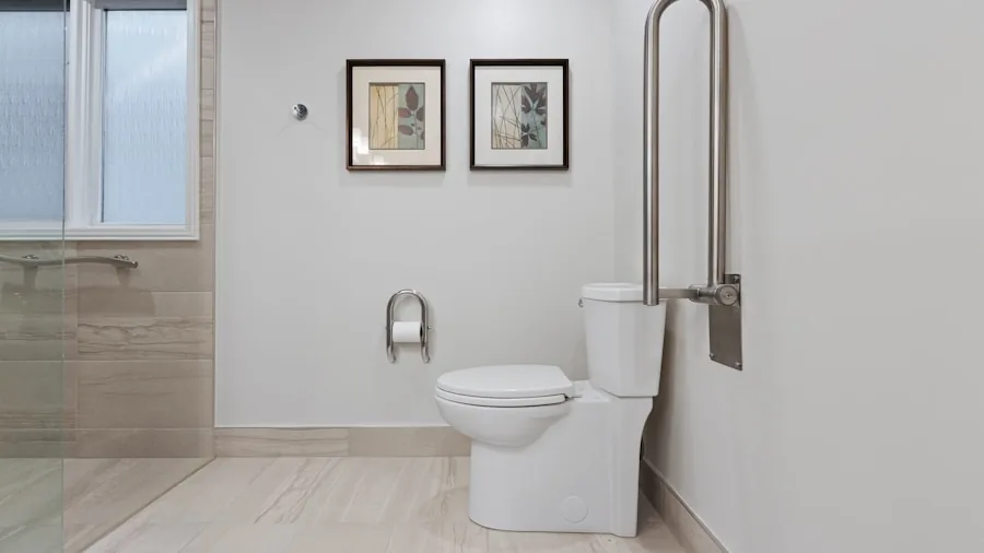 tension rod installation bathroom