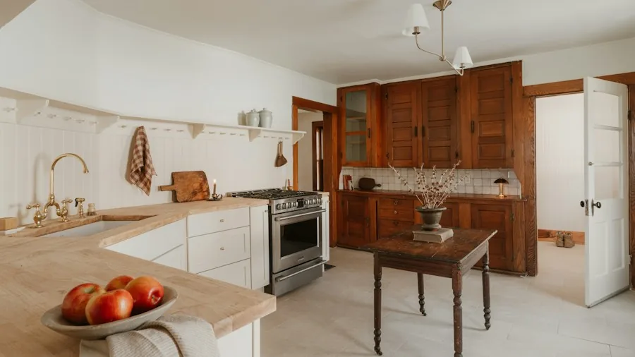 Kitchen Design Shift Away from Islands: What Shoppers Need to Know 3 vintage wooden kitchen cabinet storage