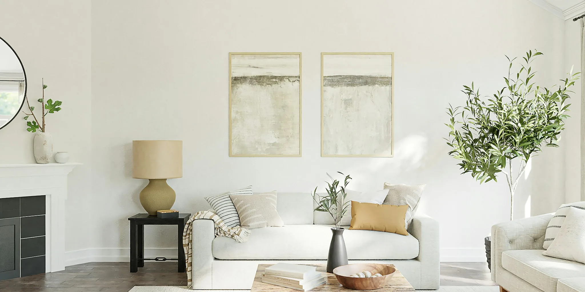 Warm Lighting Transforms Neutral Room Design