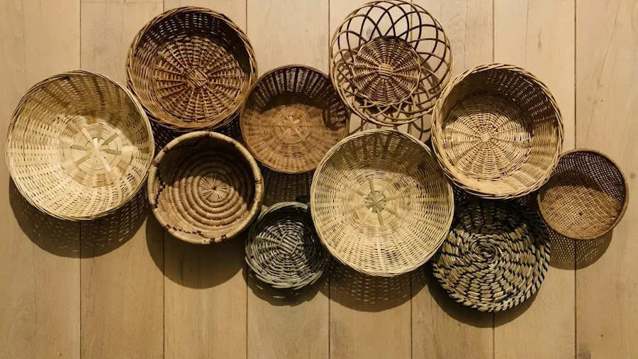 Budget Bathroom Storage Hack Takes Off: Why Wall Baskets Beat Traditional Cabinets 2 wicker basket wall mounted rail
