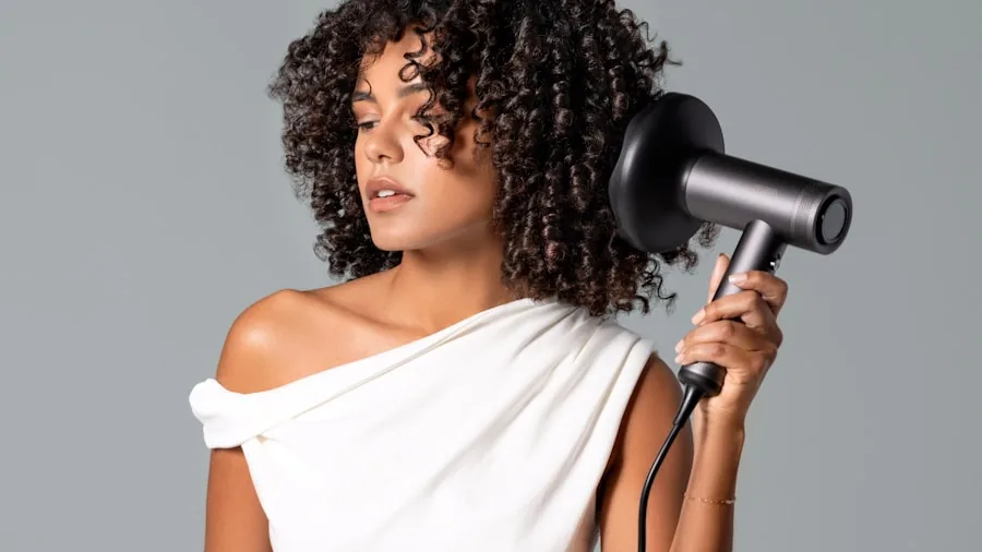 Premium Hair Dryer Innovation: What Buyers Should Know About High Performance Drying 3 woman using hair dryer attachment styling