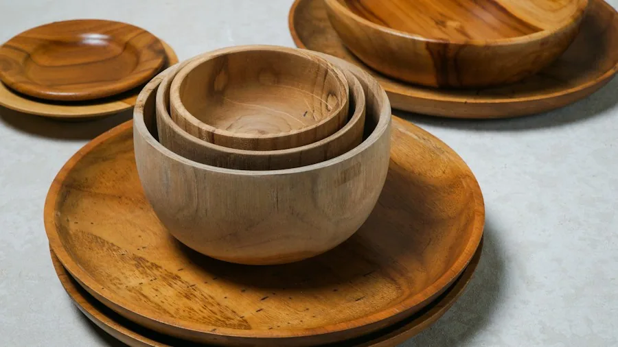 wooden serving bowls appetizers